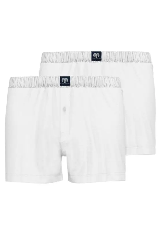 Hvide Boxershorts (2 stk pr. pk.) - Ceceba
