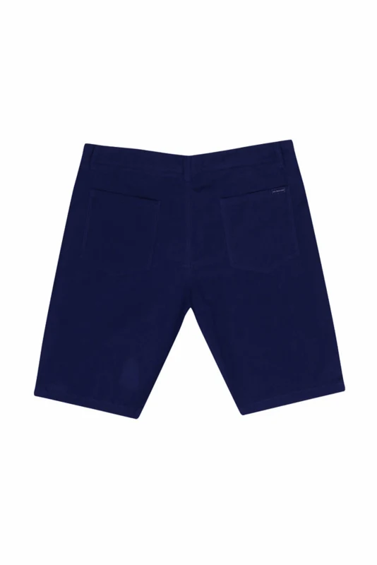 Navyblå hør shorts - Ed Baxter